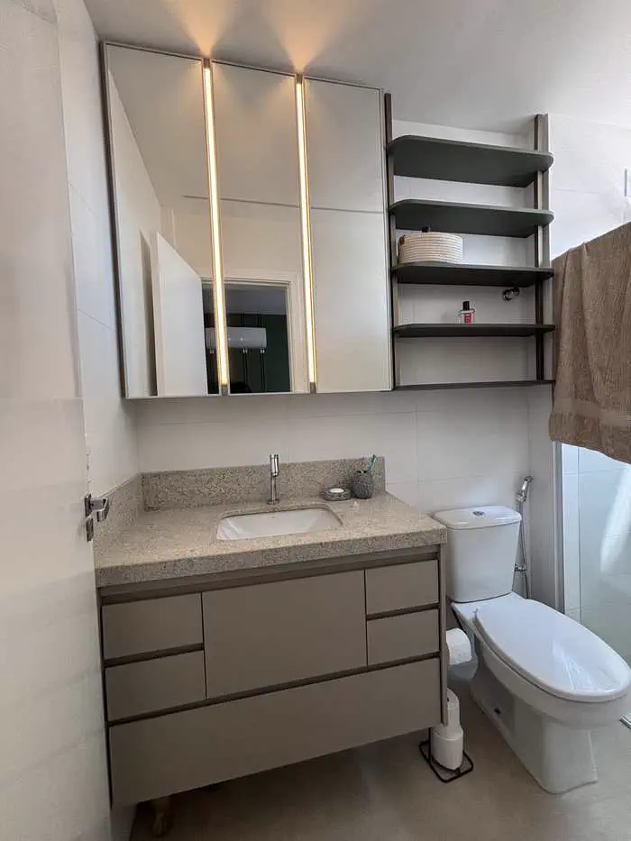 Banheiro planejado em Uberlândia — Pontual Móveis