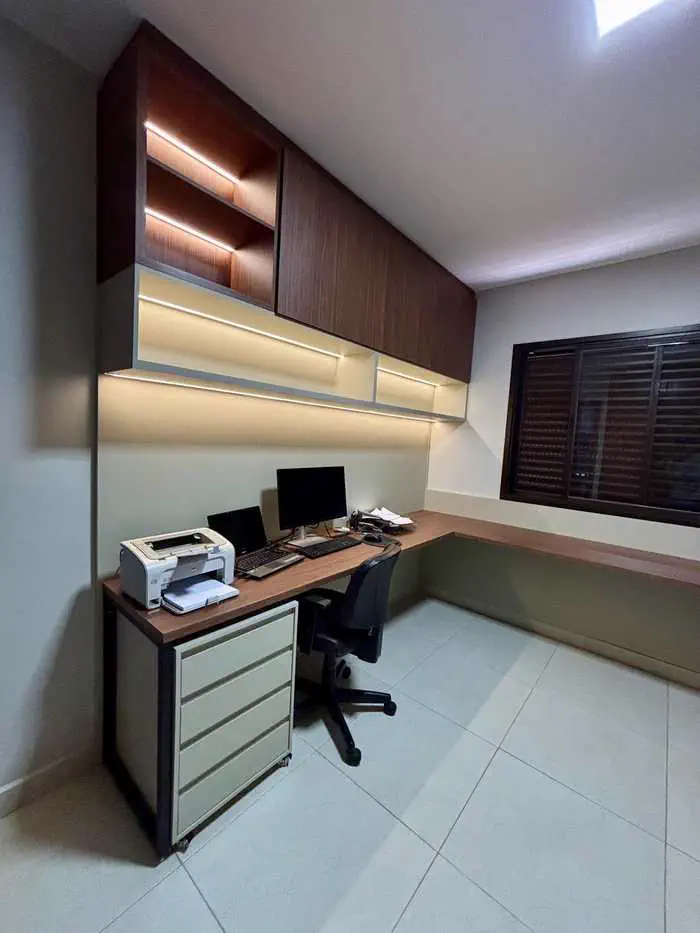 Home office planejado em Uberlândia — Pontual Móveis